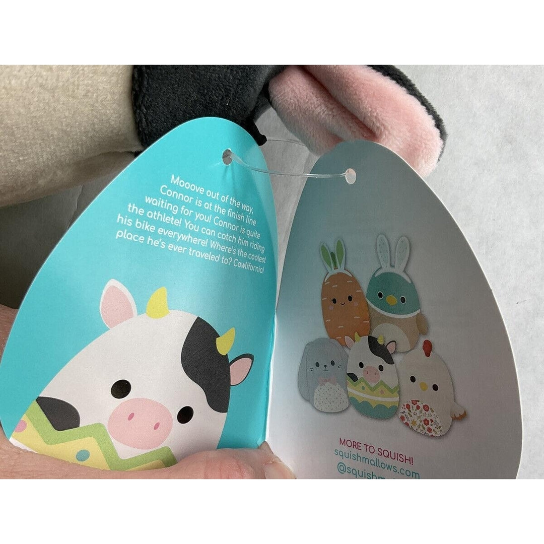 Squishmallows 2022 Connor The Cow In Easter Egg Spring 8 Inch Squad Squish Plush Image 6