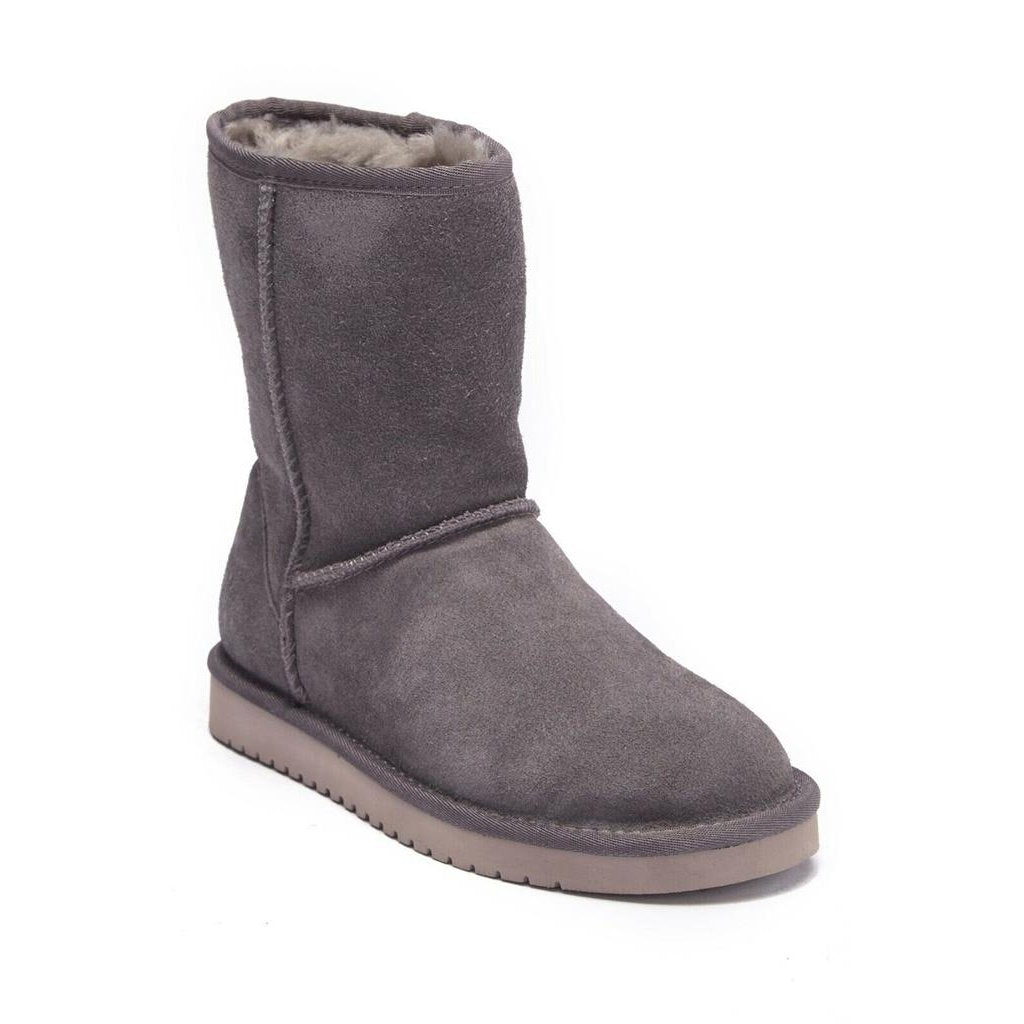 Womens Koolaburra By Ugg Australia Boots Koola Short Leather Grey Booties 5 Image 1