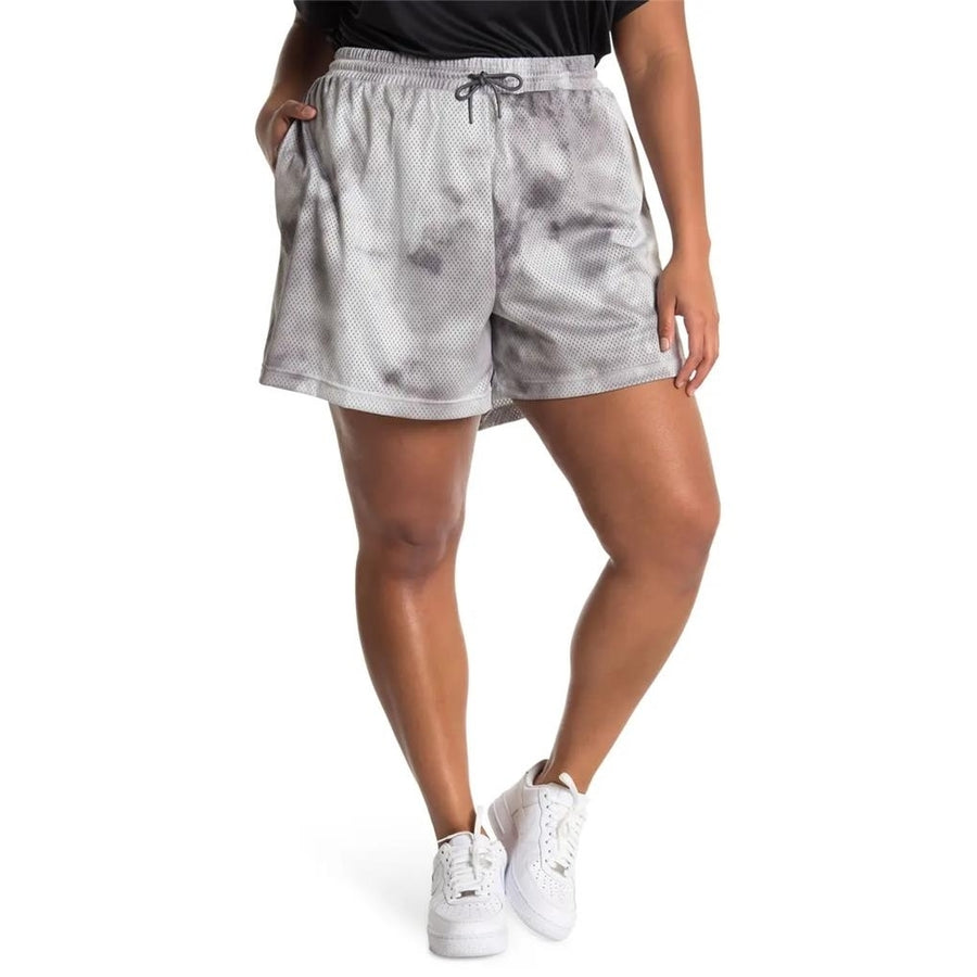 Nike Sportswear Icon Clash Shorts Gym Mesh Athletic Tie Dye Grey Plus Size 1X Image 1