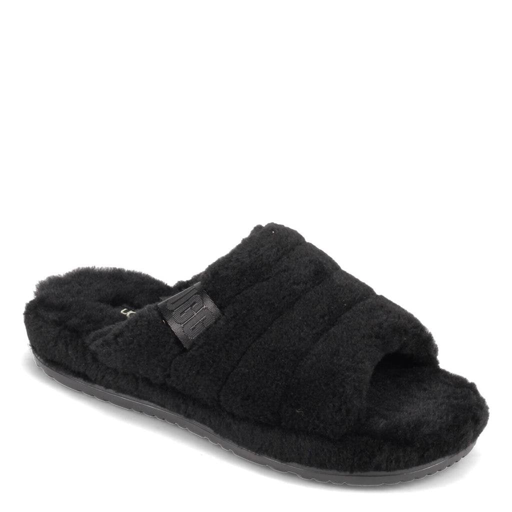 Ugg Australia Fluff You Slippers Shearling Slide Treadlite Sole Black Mens 13 Image 1