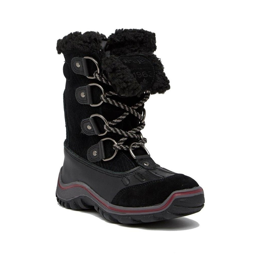 Womens Pajar Boots Adelina Waterproof Insulated Leather Black Snow Boot 5-5.5 36 Image 1