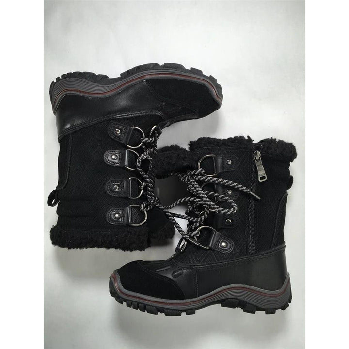 Womens Pajar Boots Adelina Waterproof Insulated Leather Black Snow Boot 5-5.5 36 Image 6