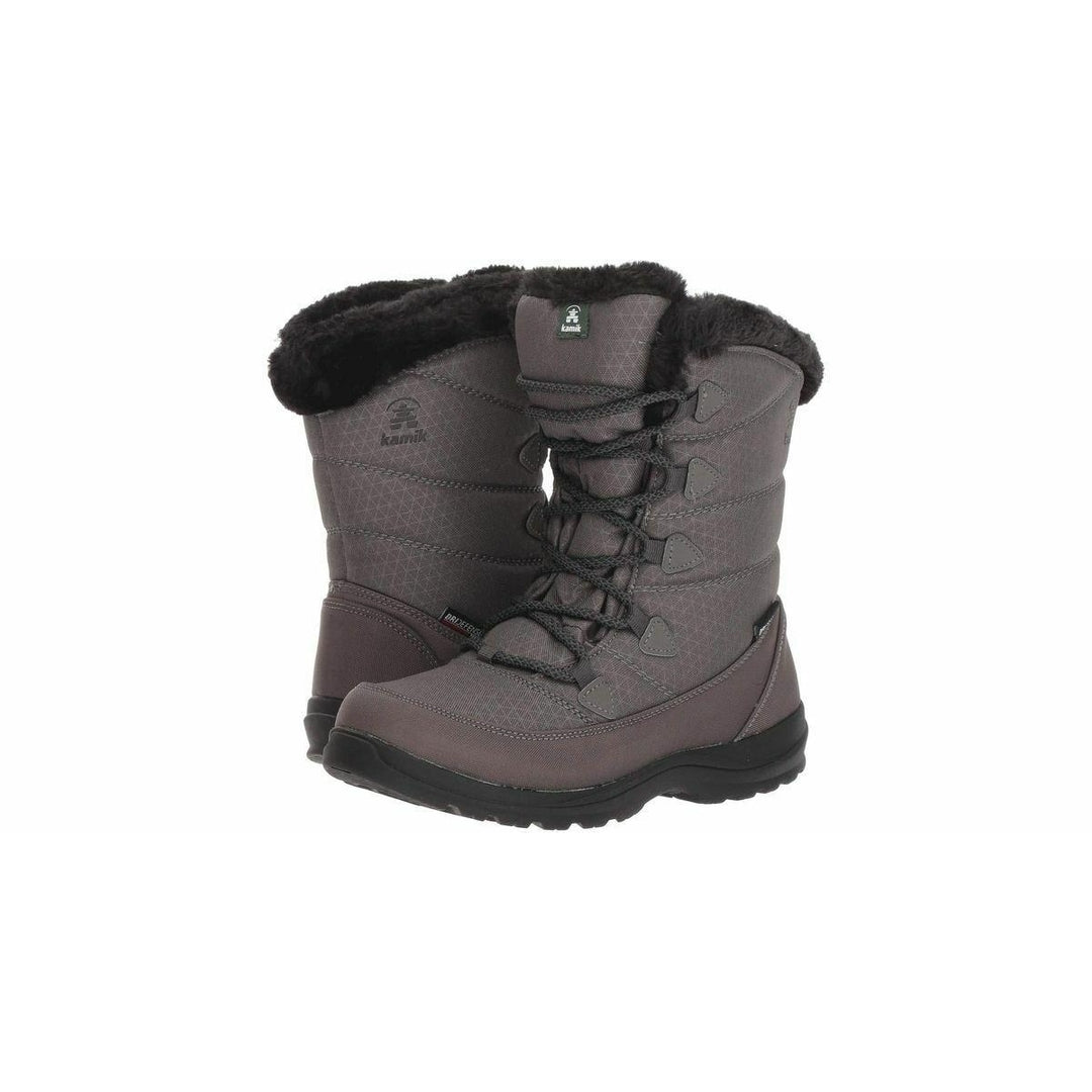 Womens Kamik Boots Polar Joy Waterproof Insulated Nylon Faux Fur Snow Boot 6 Image 1