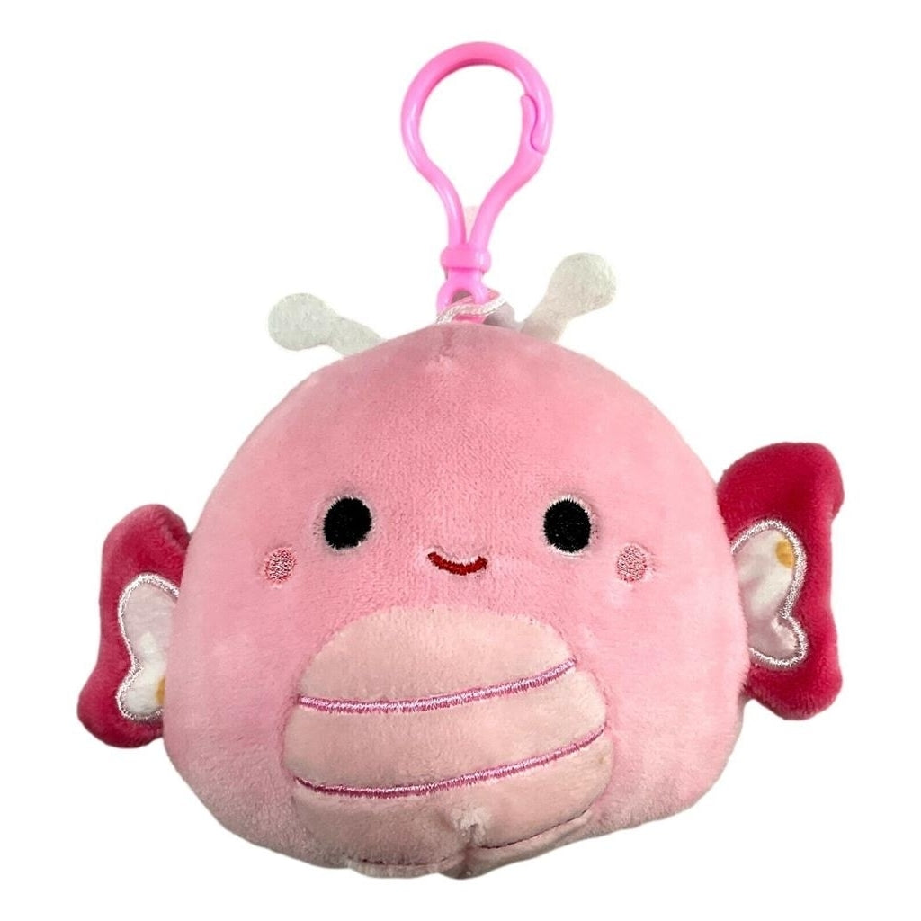 Squishmallows 2022 Easter Squad Maribel The Butterfly Clip 3.5" Plush Keychain Image 1