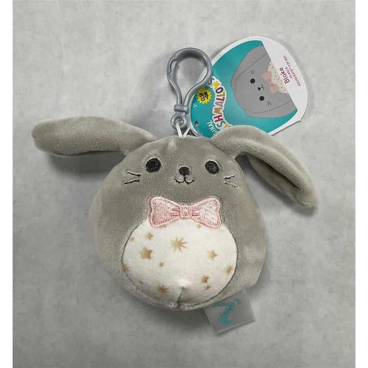 Squishmallows 2022 Easter Squad Blake The Bunny Clip 3.5" Tik Tok Plush Keychain Image 2