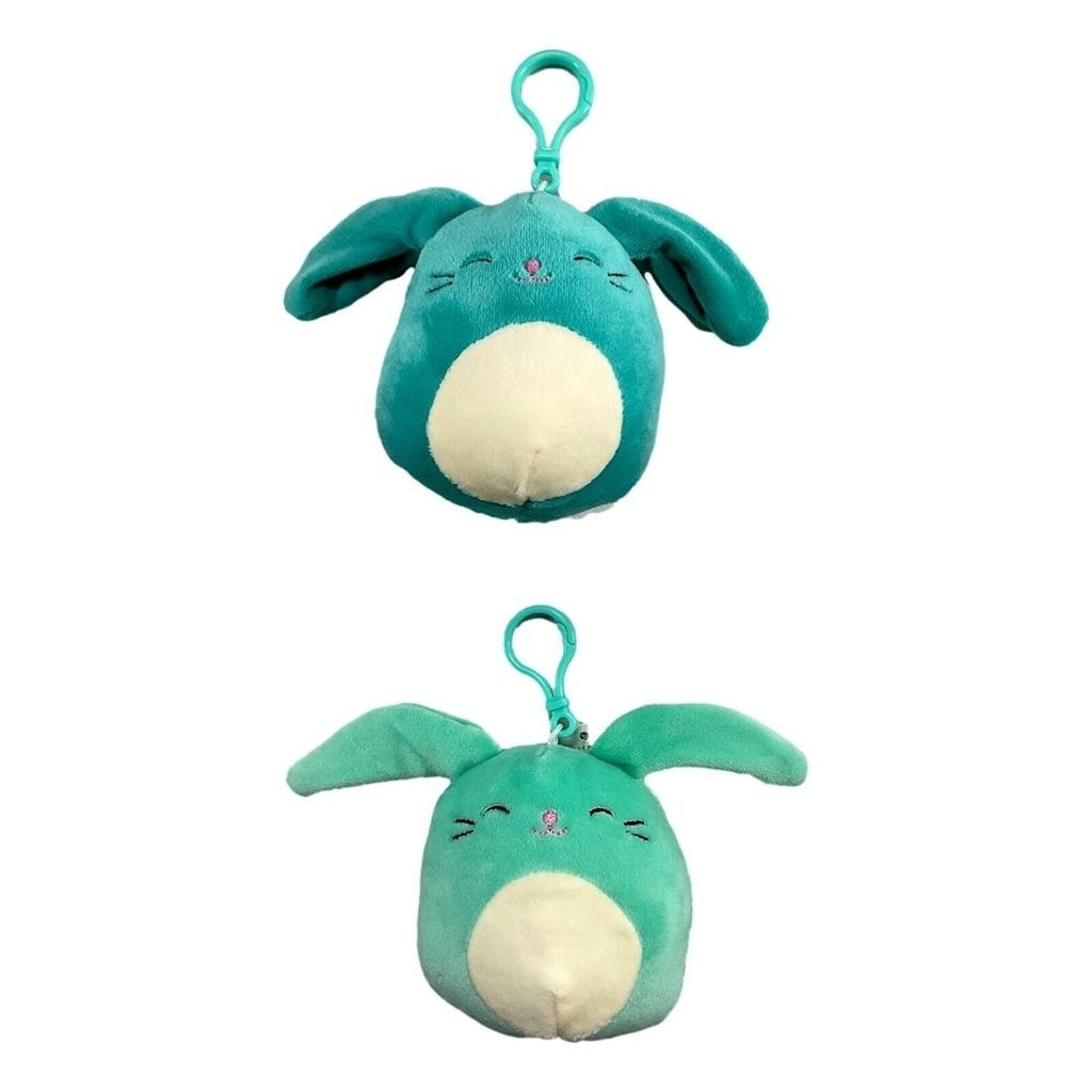 Squishmallows 2019 Easter Squad Sammy Regan The Bunny Clip 3.5" Plush Keychains Image 1