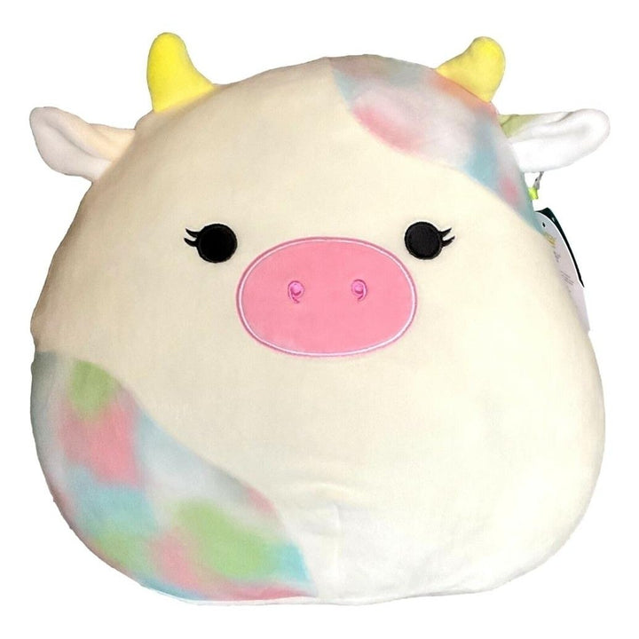 Squishmallows 2022 Easter Candess The Tie Dye Cow 12 Inch BNWT Kellytoy Plush Image 1