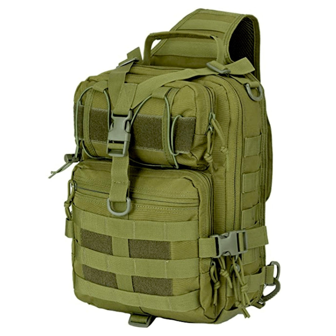 Tactical Sling Backpack 15L Molle Shoulder Bag Outdoor Camping Hiking Utility Image 1