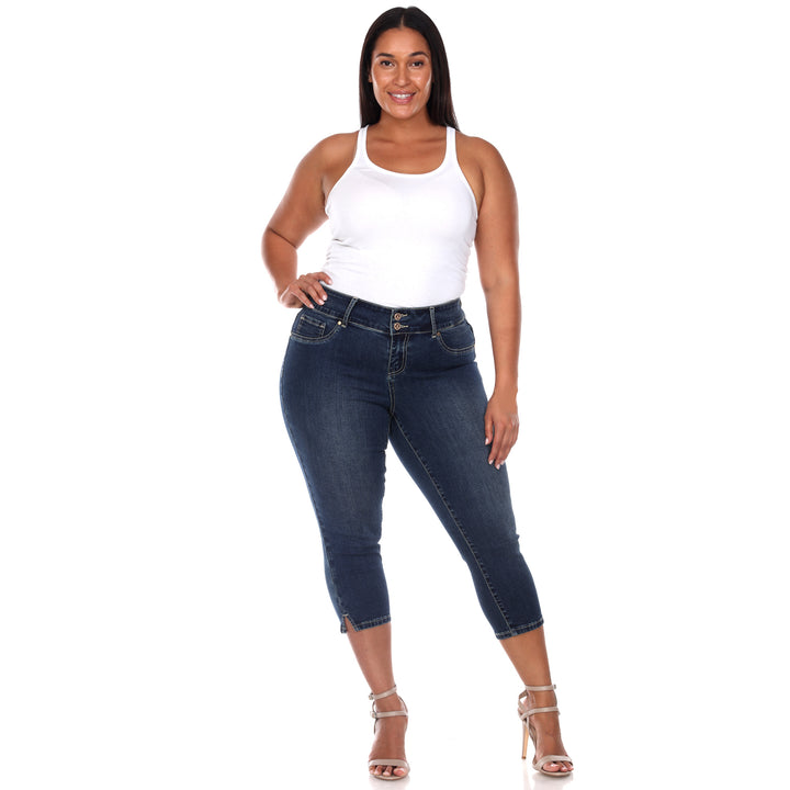 White Mark Women s Capri Jeans Image 1