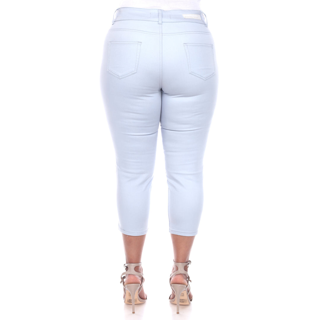 White Mark Womens Capri Jeans Image 10