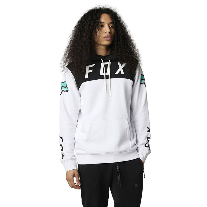 FOXR FGMNT PO FLEECE White 29850-008 Mens Pullover Hoodie Size M L XL Image 1