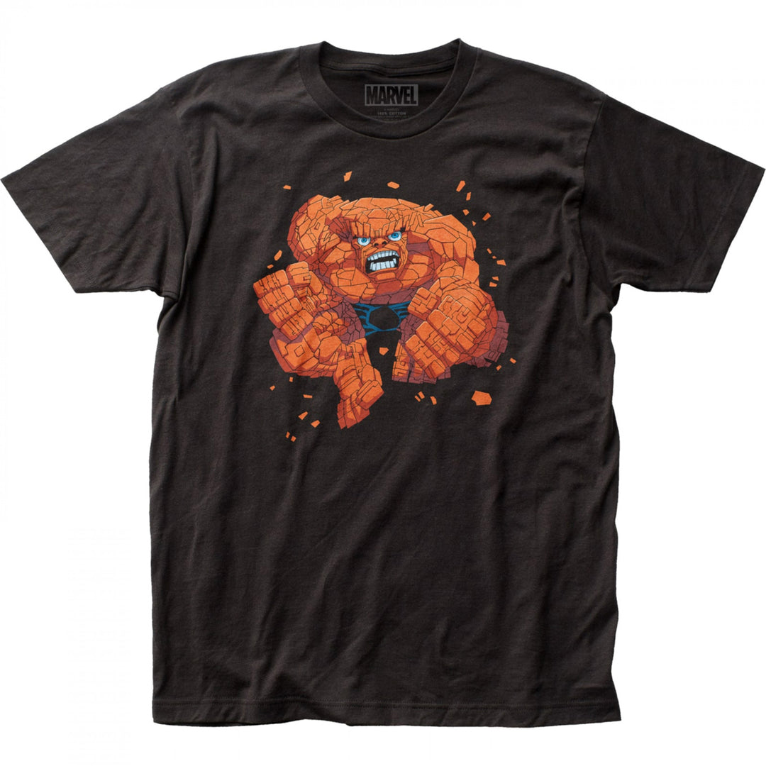 Fantastic Four Thing Jumping T-Shirt Image 1