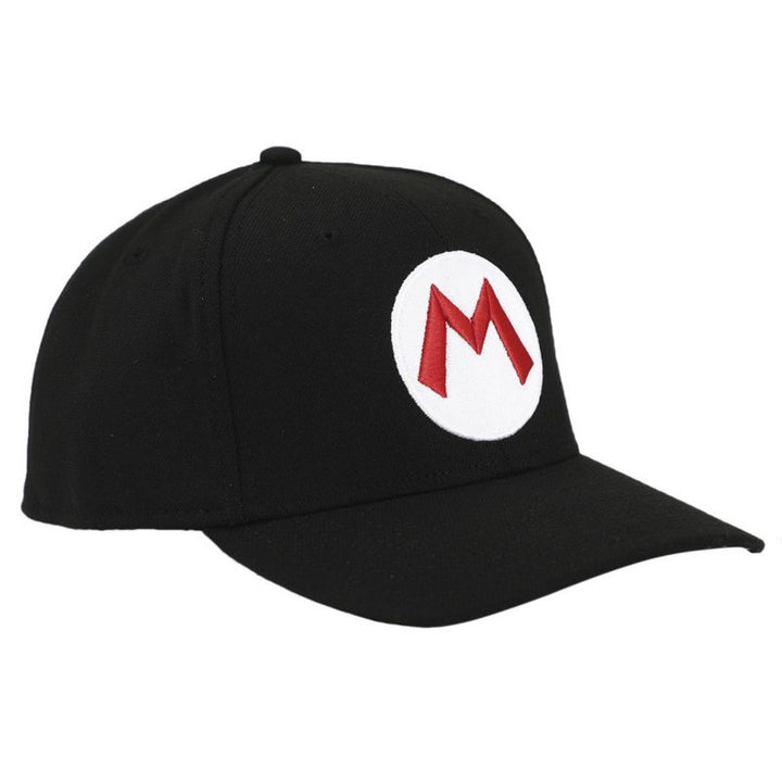 Super Mario Embroidered Symbol Pre-Curved Bill Snapback Hat Image 3