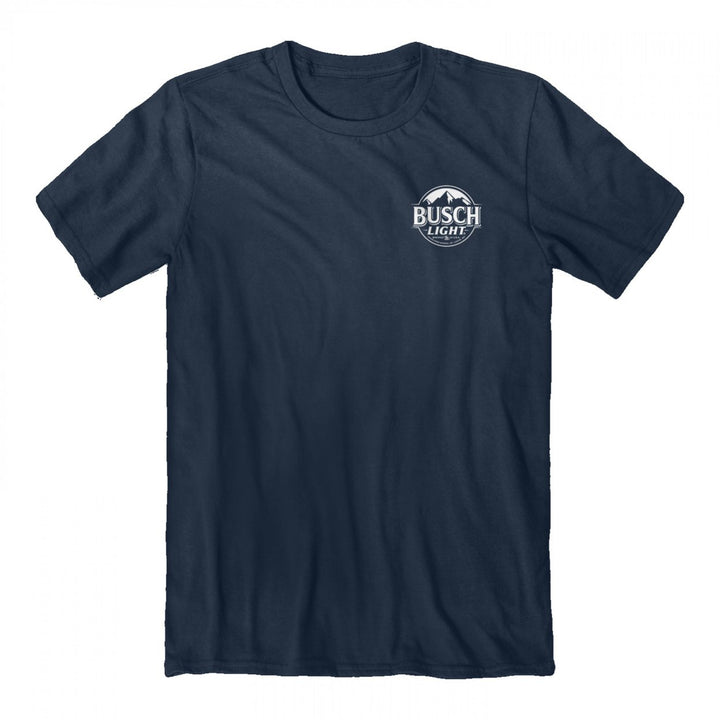 Busch Light Head For The MTNS Front and Back Print T-Shirt Image 3