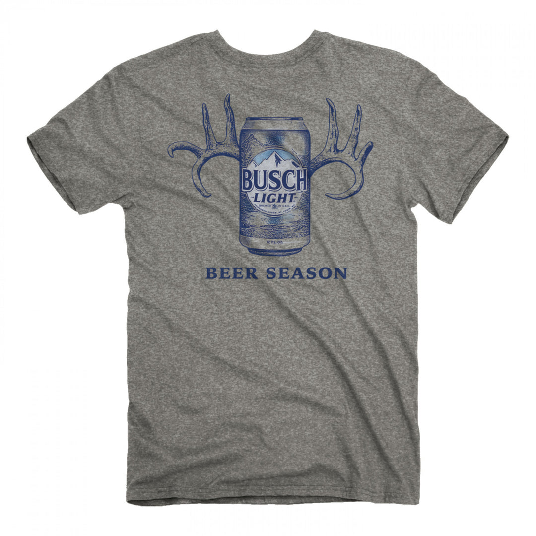 Busch Light Beer Season Front and Back Print T-Shirt Image 2