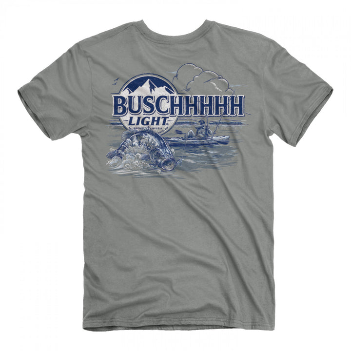 Busch Light Bass Catch Front and Back Print T-Shirt Image 2