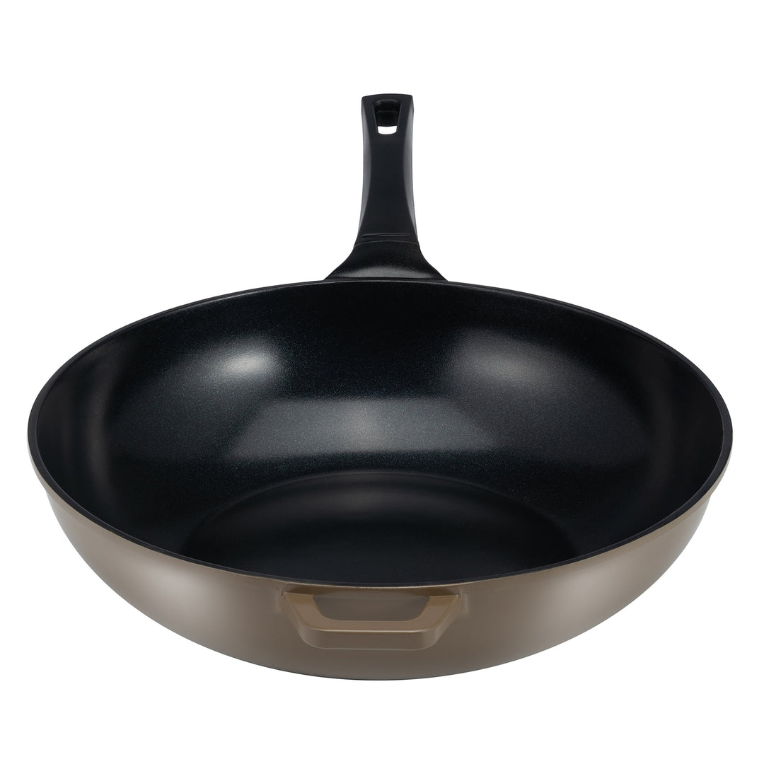 Green Ceramic Wok by Ozeriwith Smooth Ceramic Non-Stick Coating (100% PTFE and PFOA Free) Image 6
