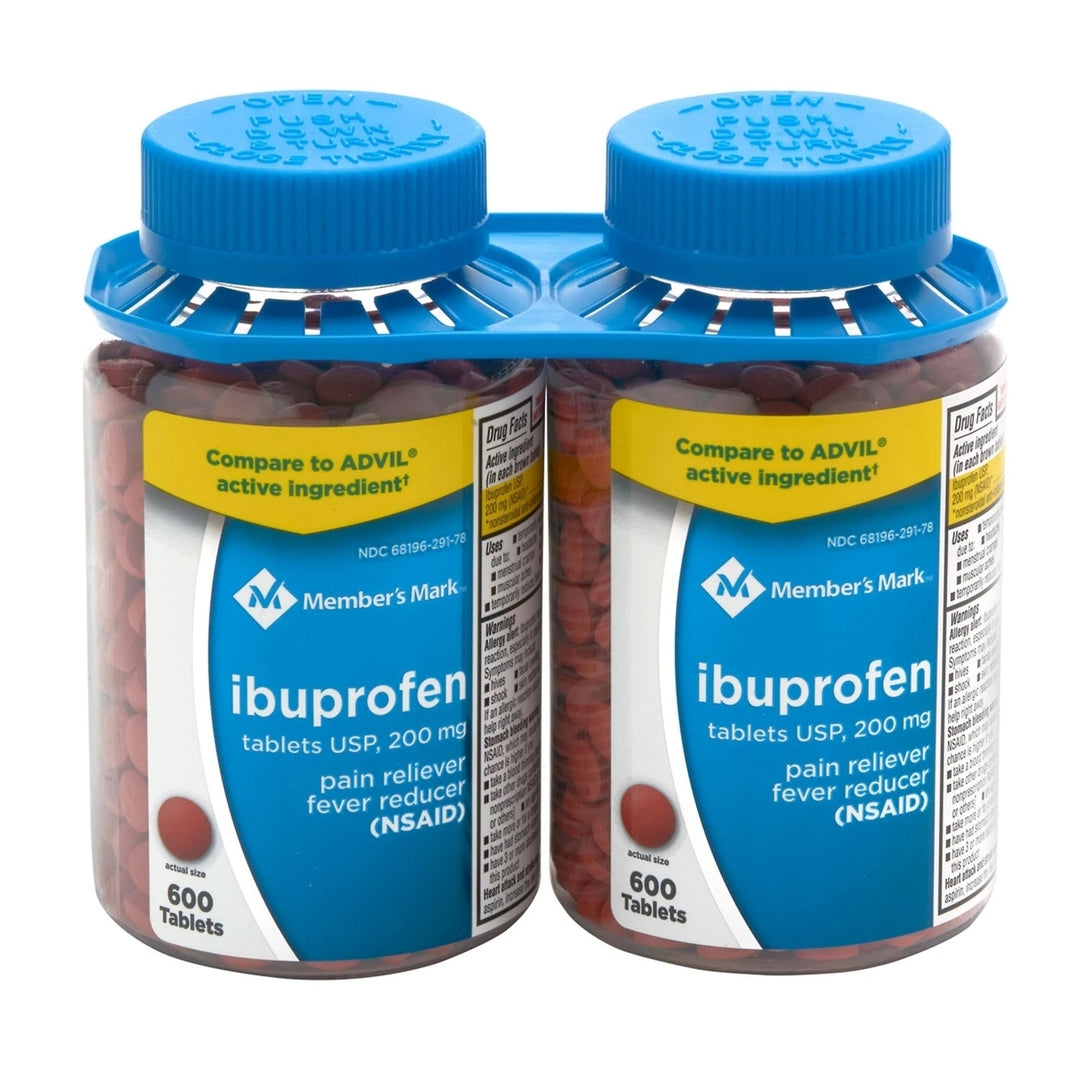 Members Mark Ibuprofen Tablets200 mg600 Count (Pack of 2) Image 1