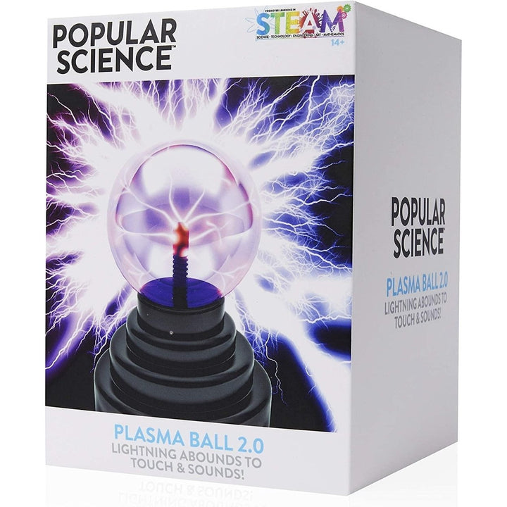 Plasma Ball 2.0 Popular Science Lightning Orb Touch Sound STEAM Toy WOW Stuff Image 7