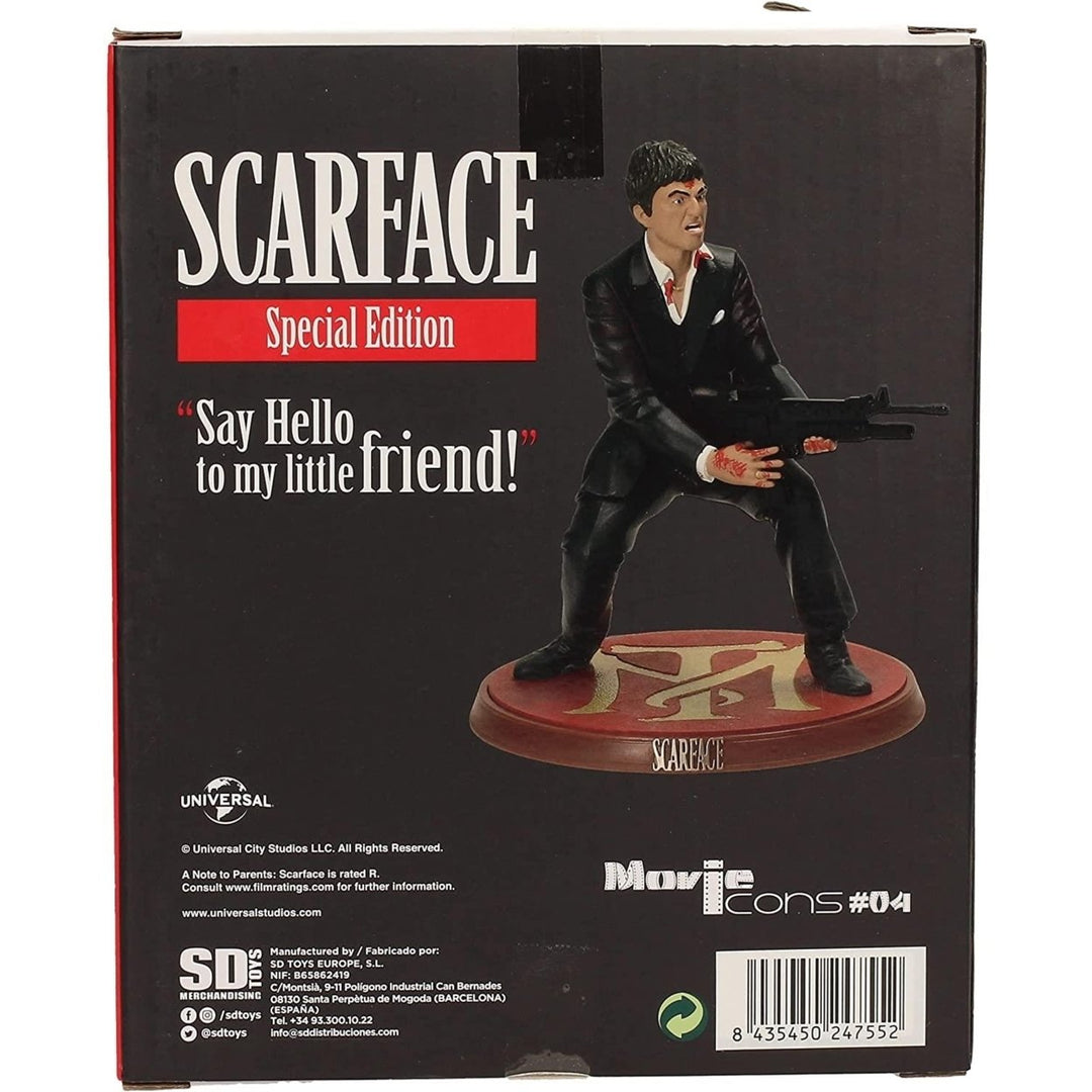 Scarface Say Hello To My Little Friend Bloody Version Statue Tony Montana Movie Figure Mighty Mojo Image 3