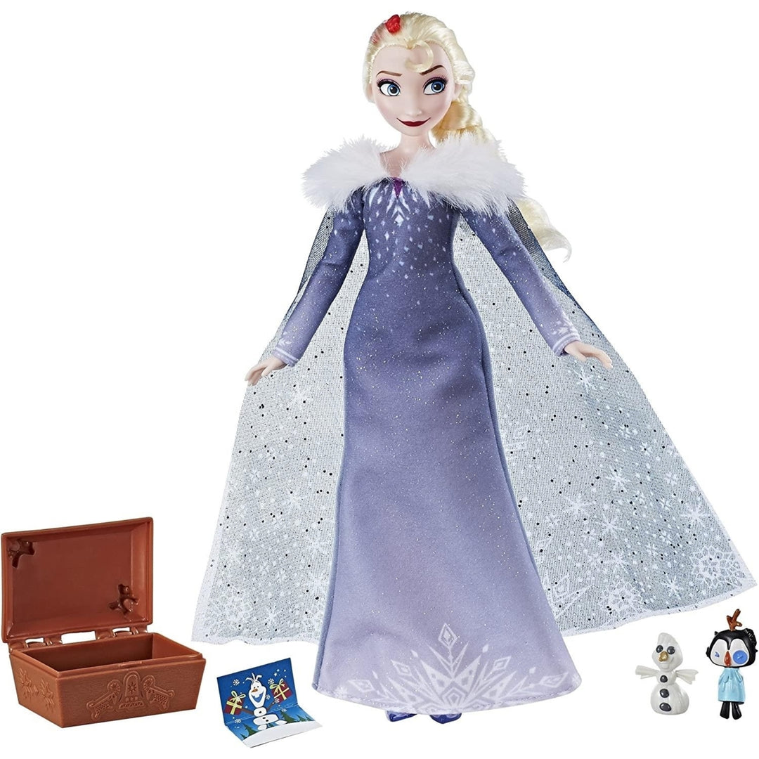 Disney Olafs Frozen Adventure Elsa Play Doll Treasured Traditions Accessories Hasbro Image 1