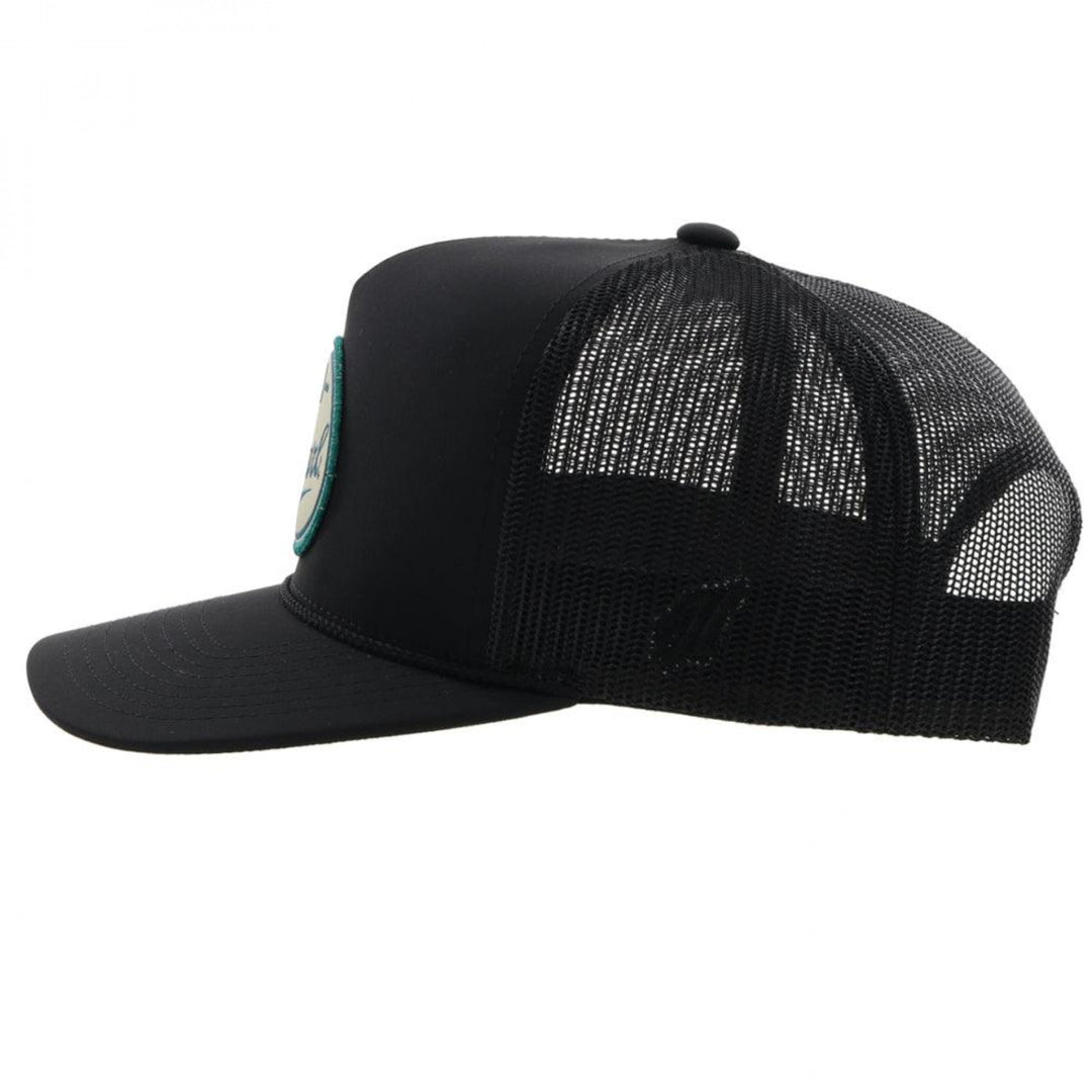 Pearl Logo Black Colorway Hybrid Bill Adjustable Trucker Hat Image 3