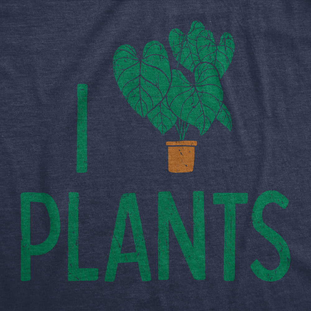 Mens I Heart Plants T Shirt Funny Cute Botany Horticulture Tee For Guys Image 2