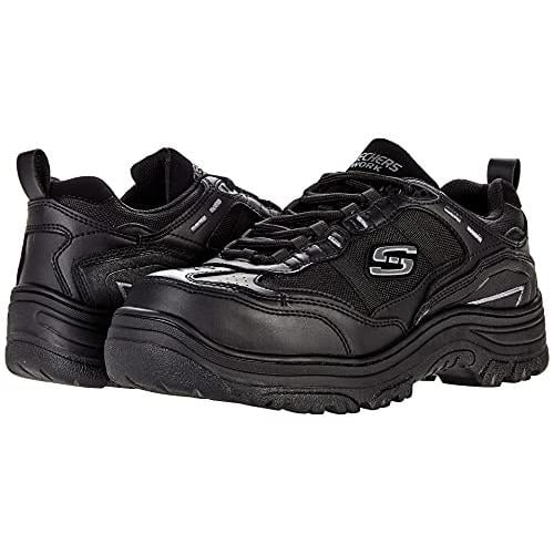 SKECHERS WORK Mens Burgin - Sawda Composite Toe Work Shoe Black - 200088-BLK BLACK Image 4