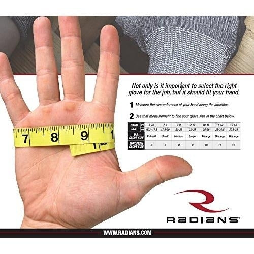 Radians RWG800 Radwear Silver Series Hi-Visibility Thermal Lined Glove Image 4