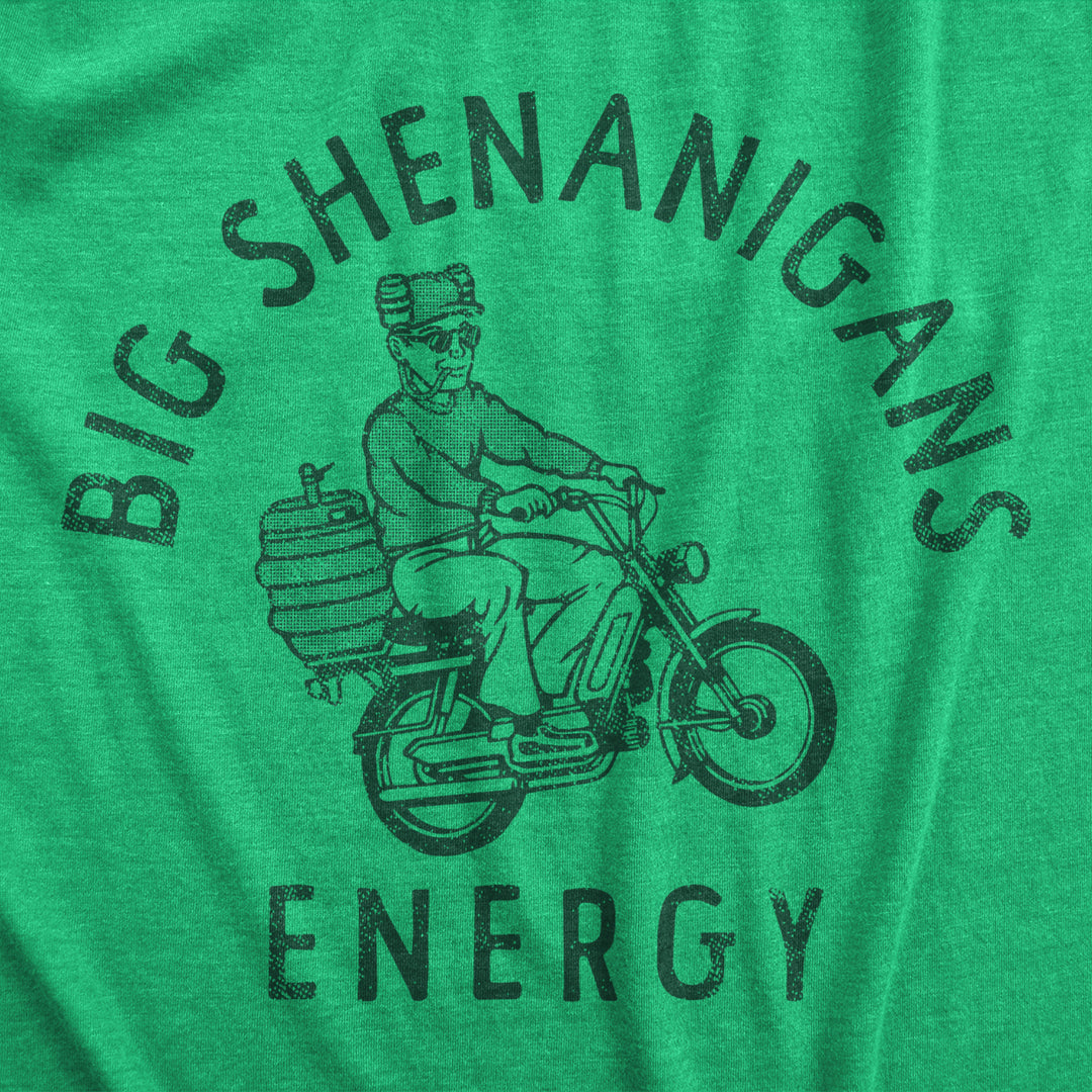 Mens Funny T Shirts Big Shenanigans Energy St Patricks Day Tee For Guys Image 2