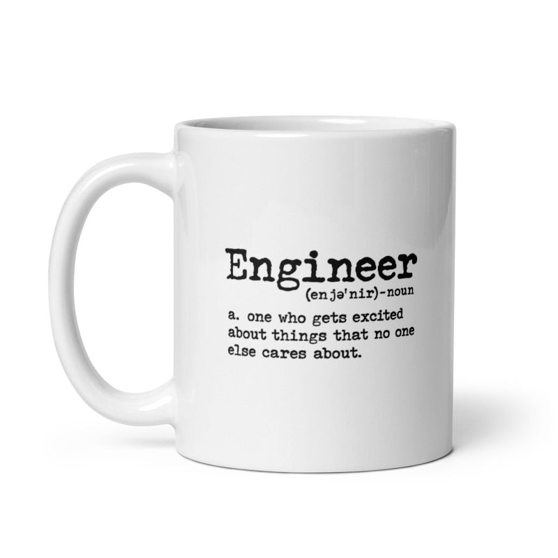 Engineer Definition Mug Funny Science Joke Novelty Cup-11oz Image 1