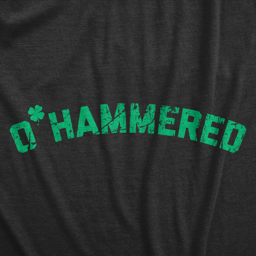 Mens OHammered Funny St Patricks Day Drinking T Shirt For Guys Image 2