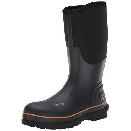 Carhartt Mens 15" Waterproof Rubber Pull-on Carbon Nano Safety Toe Cmv1451 Knee High Boot BLACK Image 2