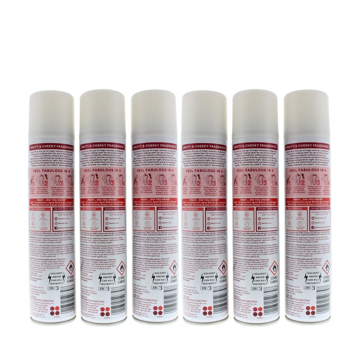 Batiste Instant Hair Refresh Dry Shampoo Cherry Cheeky Cherry 200ml/120g (6 PACK) Image 3