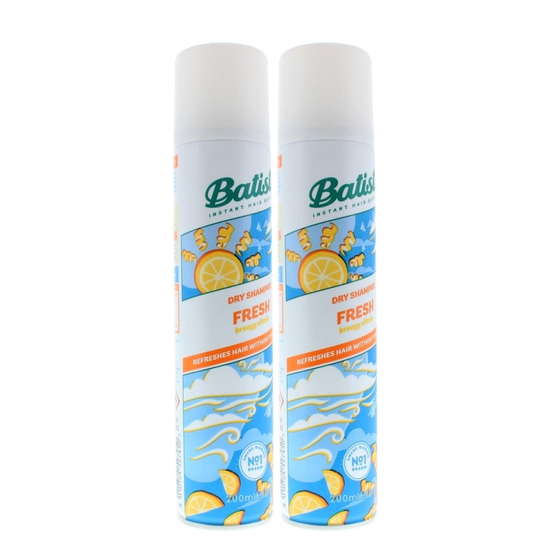 Batiste Instant Hair Refresh Dry Shampoo Fresh Breezy Citrus 200ml/120g (2 PACK) Image 2