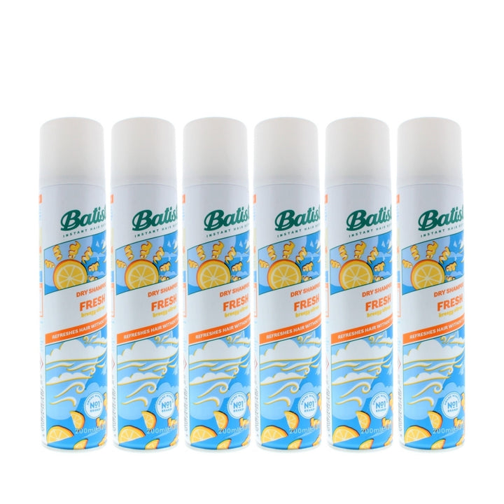 Batiste Instant Hair Refresh Dry Shampoo Fresh Breezy Citrus 200ml/120g (6 PACK) Image 2