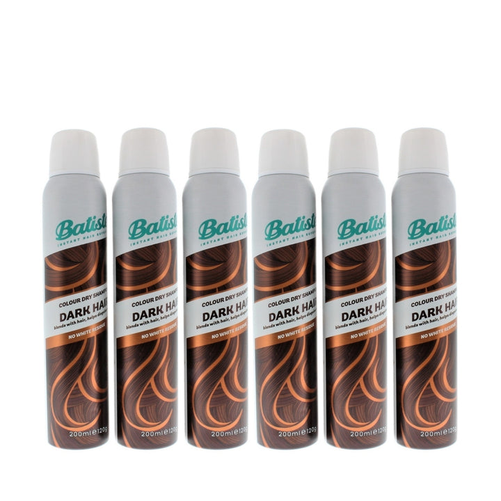 Batiste Instant Hair Refresh Colour Dry Shampoo Dark Hair 200ml/120g (6 PACK) Image 2