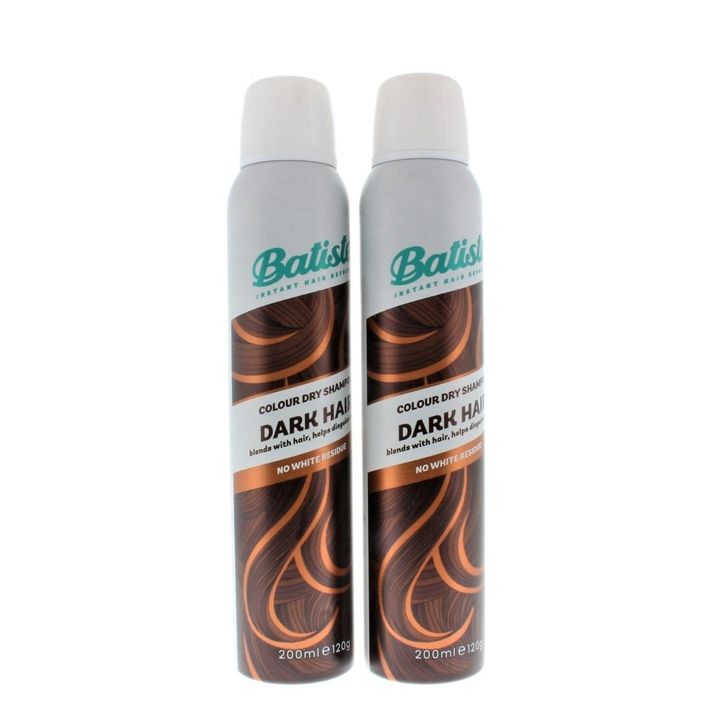 Batiste Dry Shampoo Color Dark Hair 200ml 120g 2 Pack Instant Hair Refresh Image 2