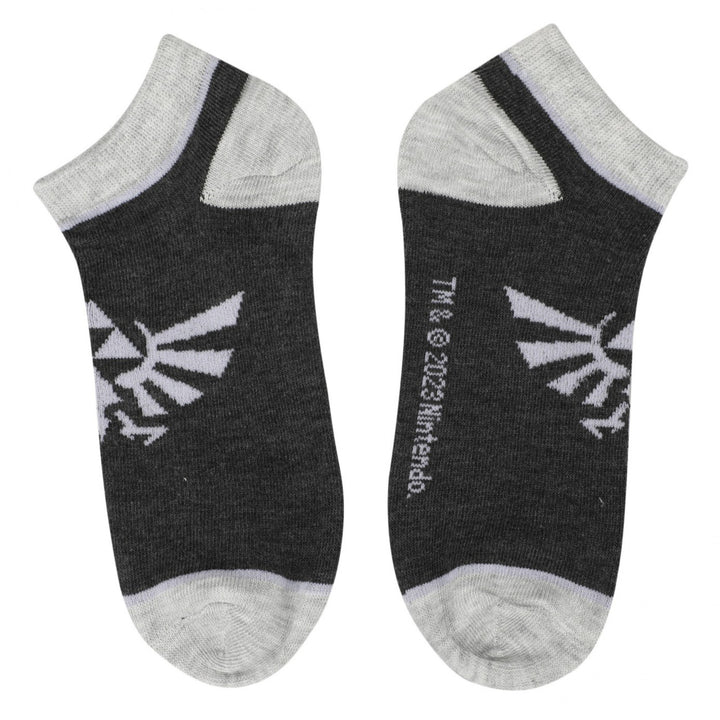 The Legend of Zelda Hyrule Crest 5-Pair Pack of Ankle Socks Image 3