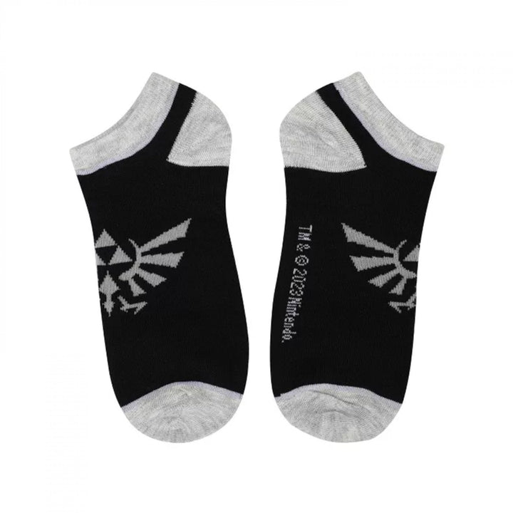 The Legend of Zelda Hyrule Crest 5-Pair Pack of Ankle Socks Image 6