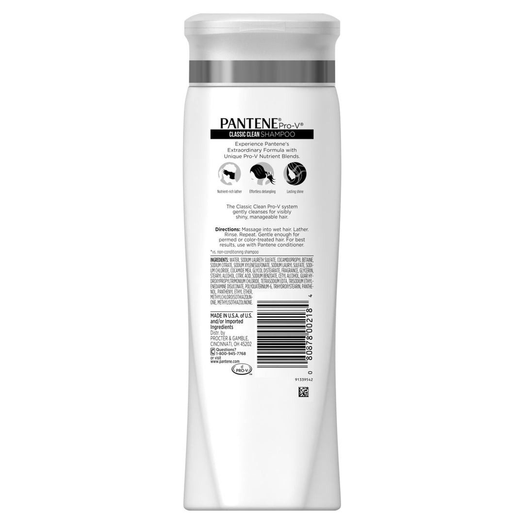 6 pack Pantene Pro-V Classic Clean Shampoo12.6 fl oz Image 8