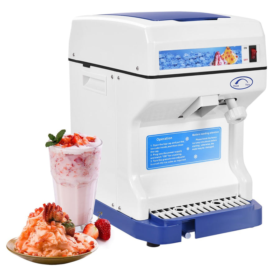 Electric Ice Shaver Machine Tabletop Shaved Ice Crusher Ice Snow Cone Maker Image 1