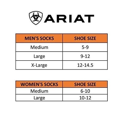 ARIAT Unisex Premium Ringspun Cotton Mid-Calf Work Socks Black 3-Pair Pack - AR2294-002  BLACK Image 2