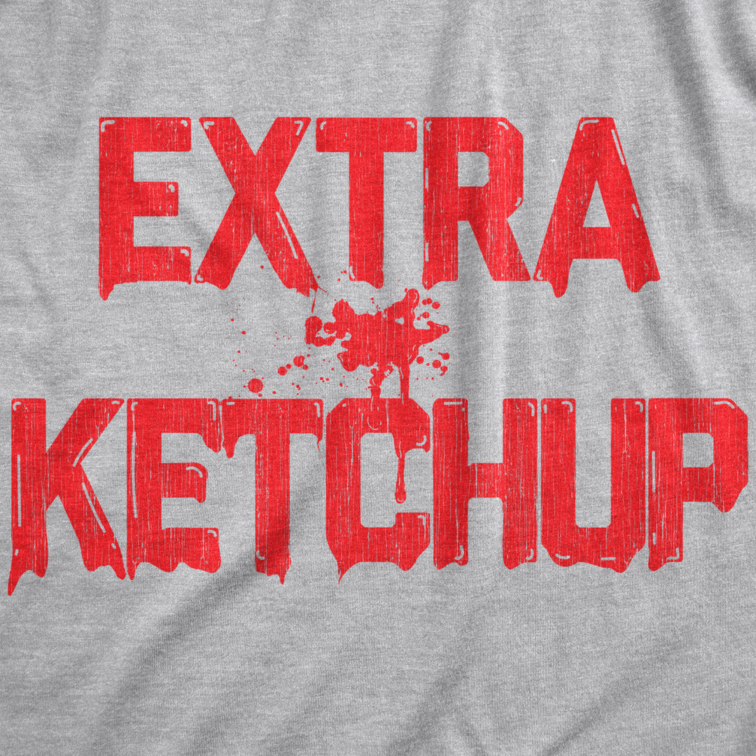 Mens Extra Ketchup T Shirt Funny Tomato Condiment Lovers Tee For Guys Image 2