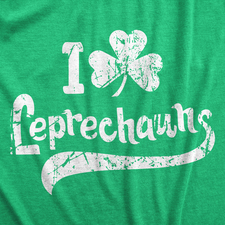 Womens I Clover Leprechauns T Shirt Funny Saint Patricks Day Irish Patty Tee Image 2