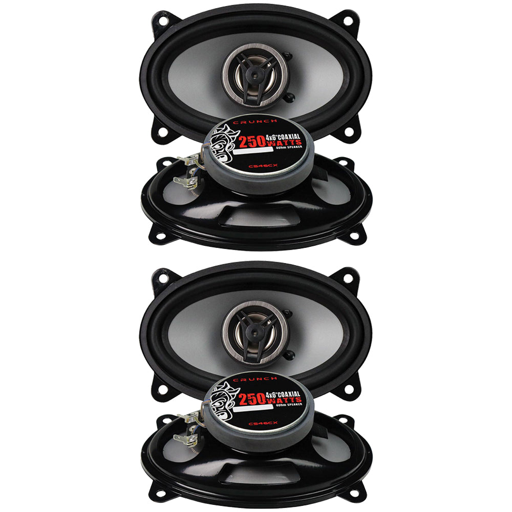 (Pack of 2) Pair of Crunch CS46CX CS Series Speakers (4" x 6"Coaxial250 Watts max) Image 1
