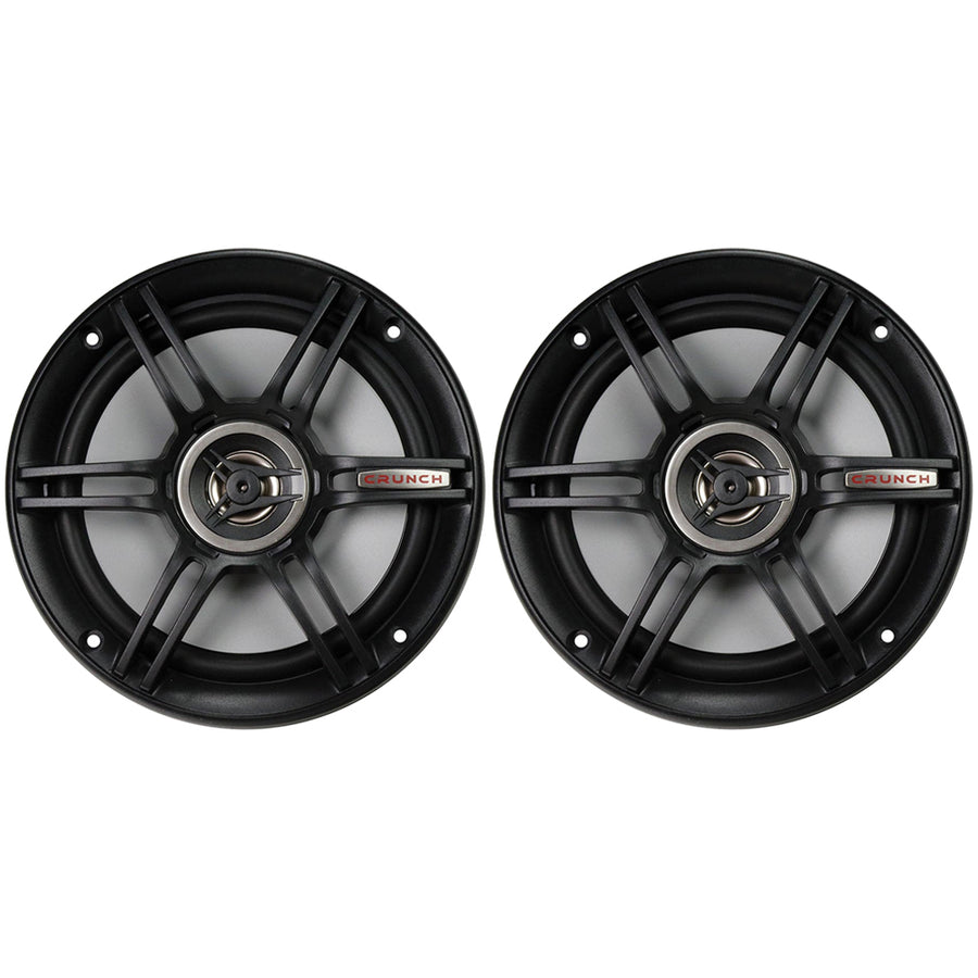(Pack of 2) Crunch CS65CXS Full Range 3-Way Shallow Mount Car Speaker6.5" Black Image 1