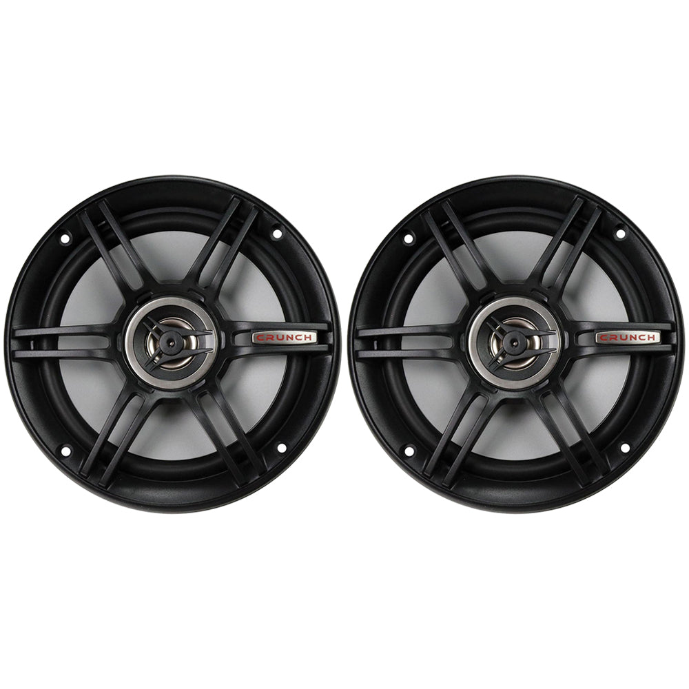 (Pack of 2) Crunch CS65CXS Full Range 3-Way Shallow Mount Car Speaker6.5" Black Image 1