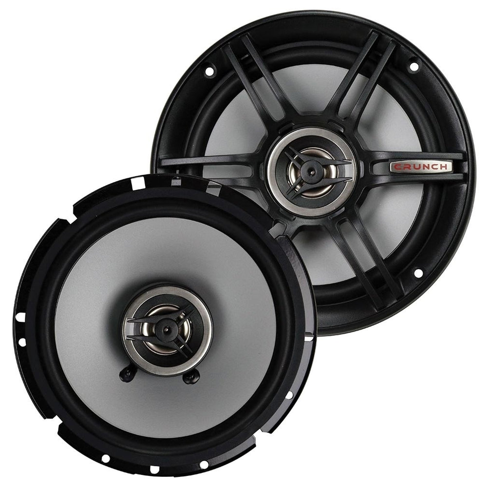 (Pack of 4) Crunch CS65CXS Full Range 3-Way Shallow Mount Car Speaker6.5" Black Image 2