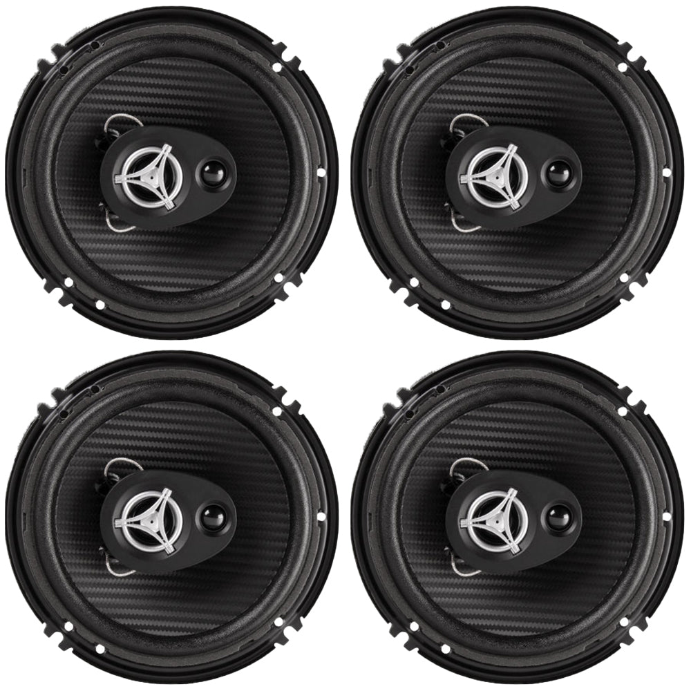 (Pack of 4) Power Acoustik Reaper 6.5" 3 way 400 Watts Image 1